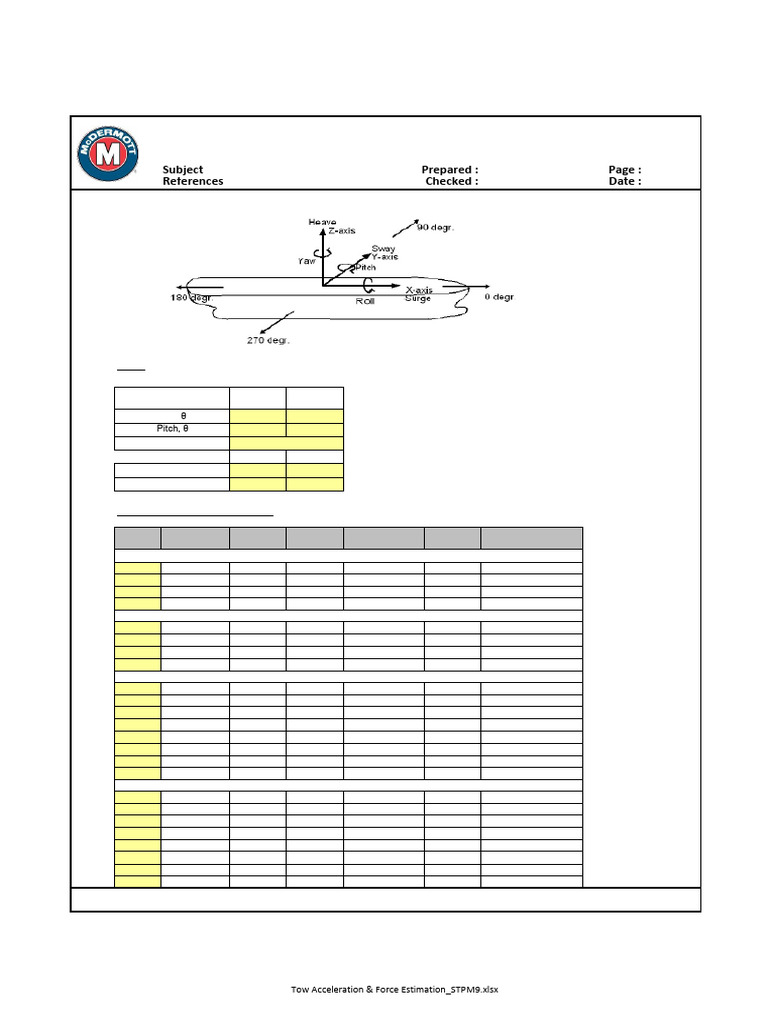 Tow Force and Acceleration Analysis | PDF | Mechanical Engineering ...