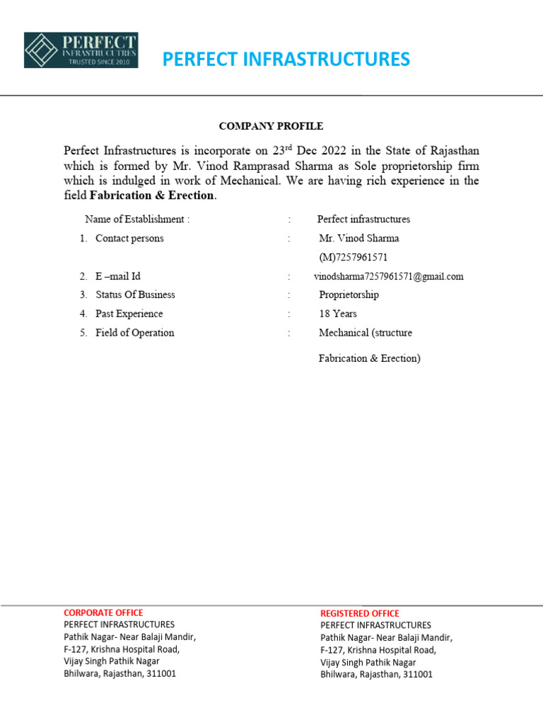 Perfect Infra_ | PDF