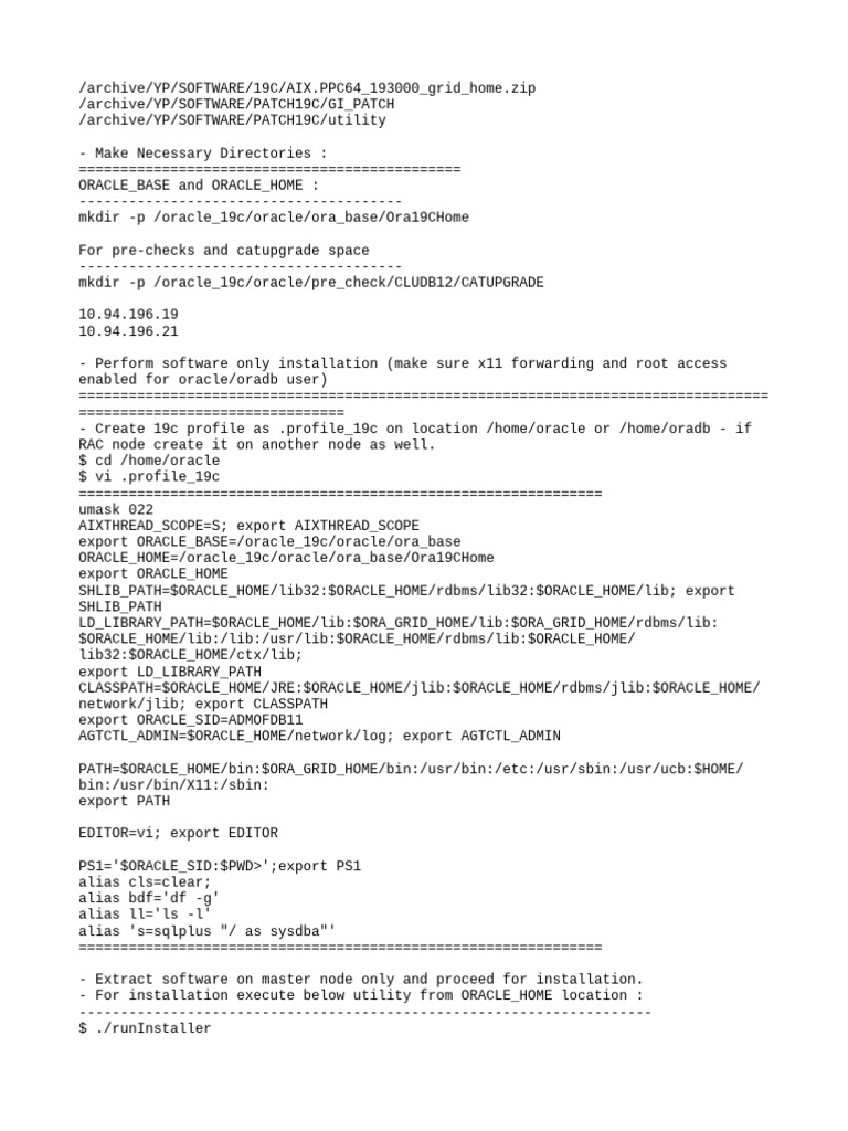 Oracle 19c Installation and Upgrade Guide | PDF | Data | Computer ...