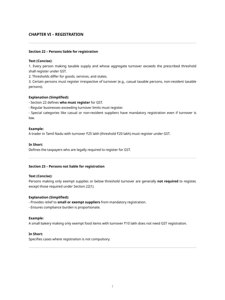 GST Registration Requirements and Procedures | PDF | Value Added Tax ...
