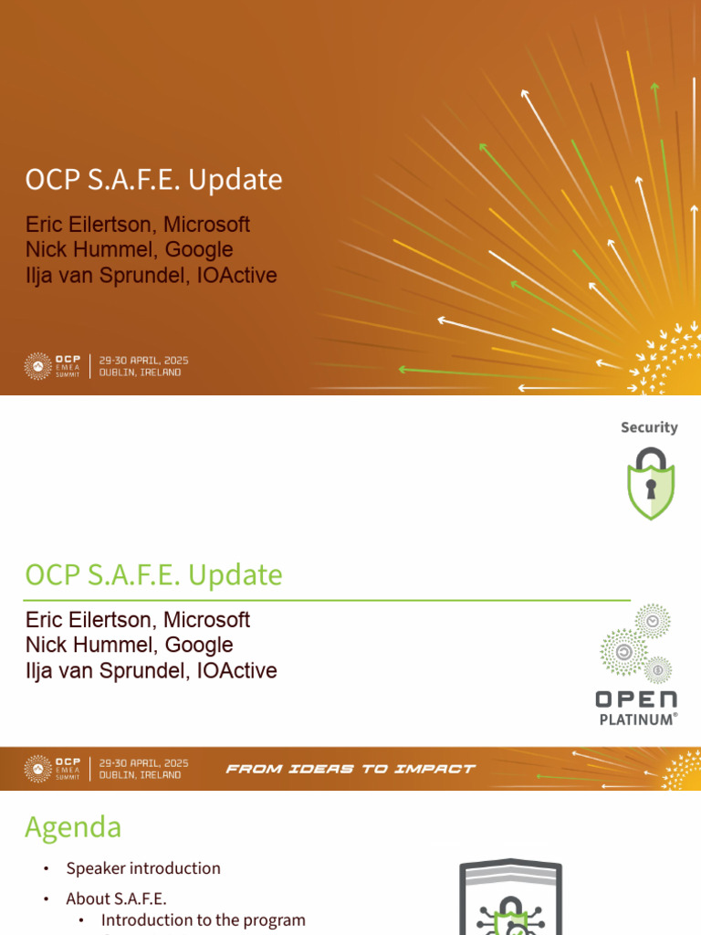 6510 - OCP S.a.F.E. Update and the Five Most Asked Questions | PDF ...