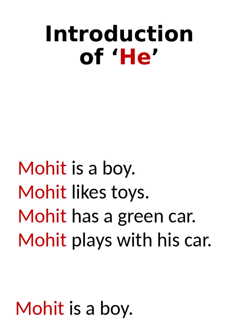 Introduction of ‘He’ | PDF
