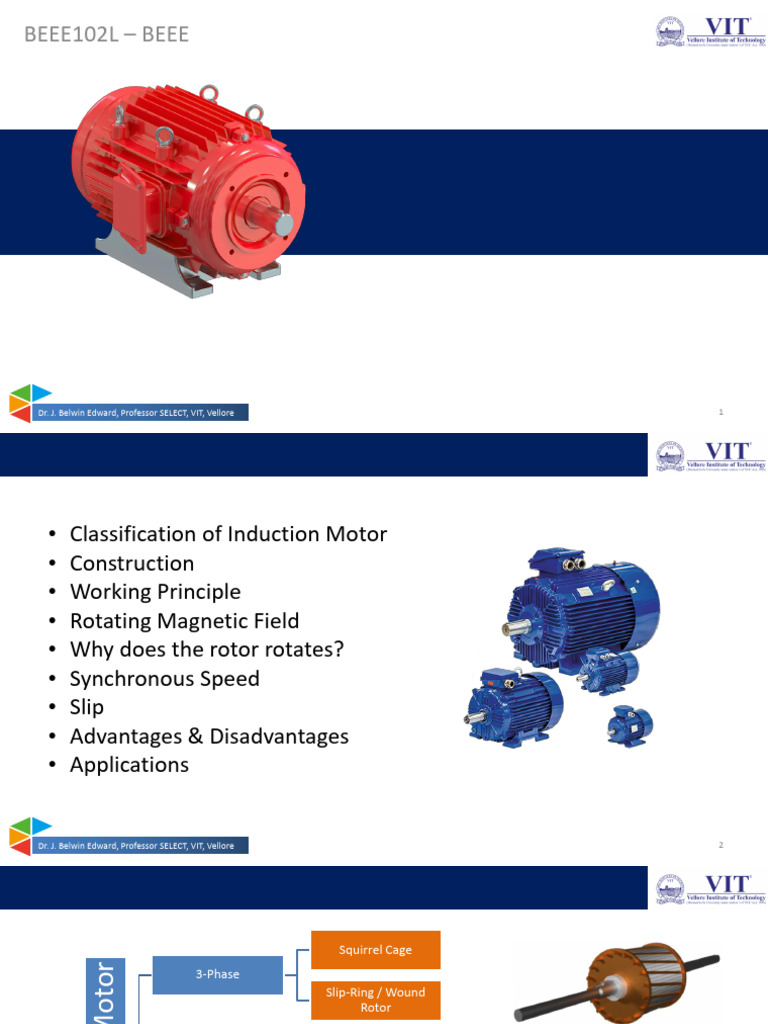 3-Phase Induction Motor Overview | PDF | Electric Motor | Electrical ...