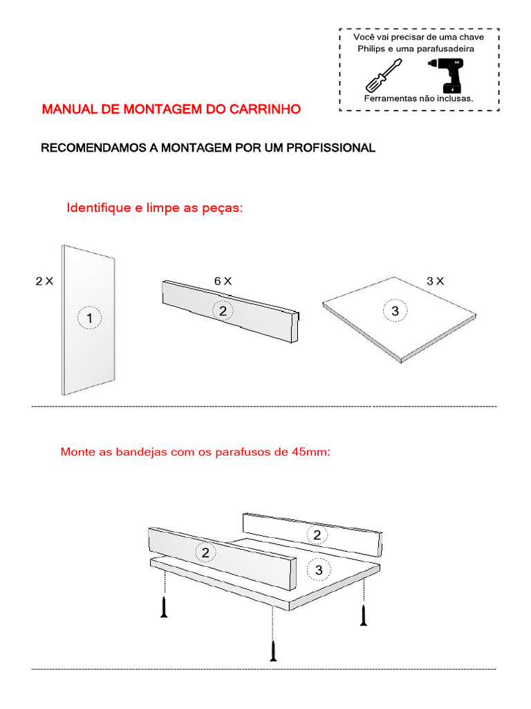 Manual de Montagem do Carrinho | PDF