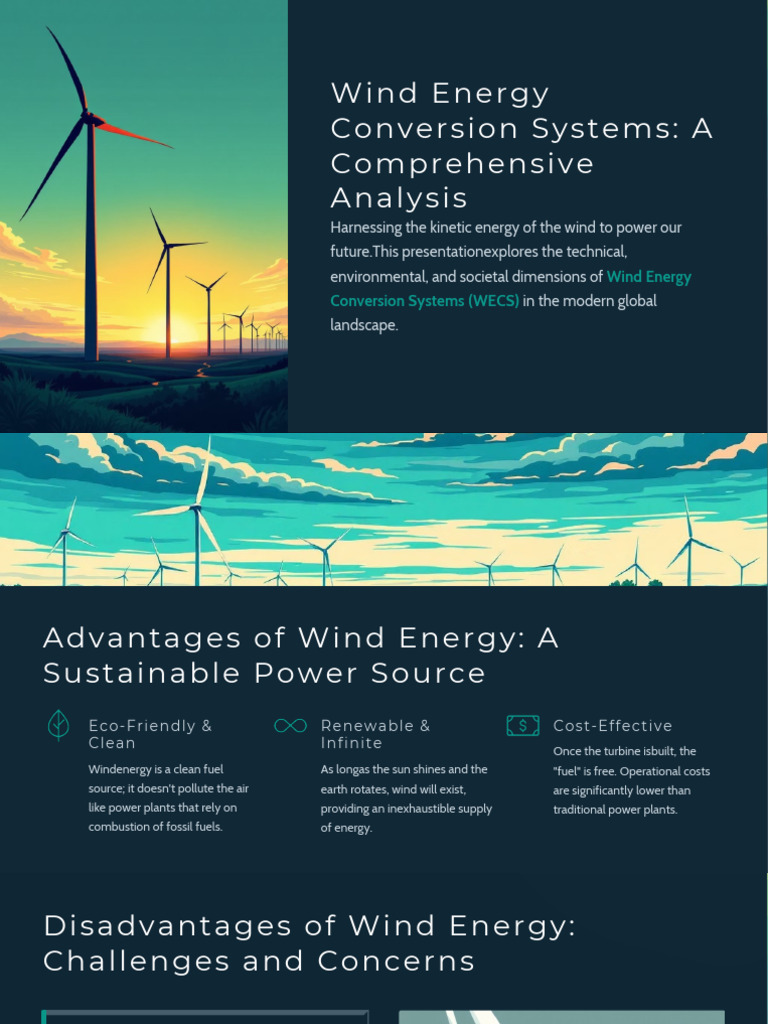 Wind Energy Conversion Systems Overview | PDF | Wind Power | Wind Turbine
