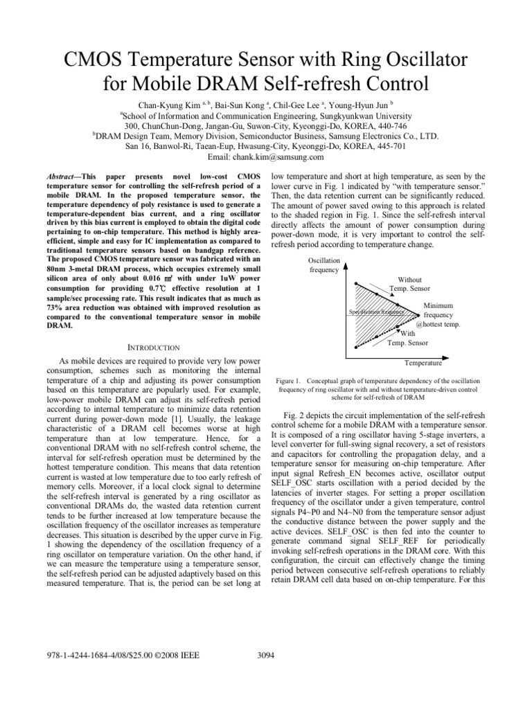 Eetop.cn_cMOS Temp. Sensor With Ring Osc | PDF | Electronic Oscillator ...