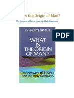 What Is The Origin of Man?
