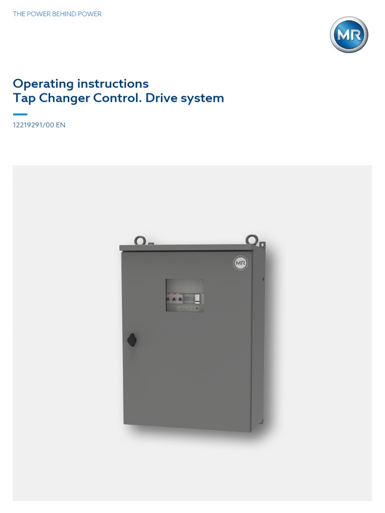 Tap Changer Control Operating Instructions | PDF | Personal Protective ...