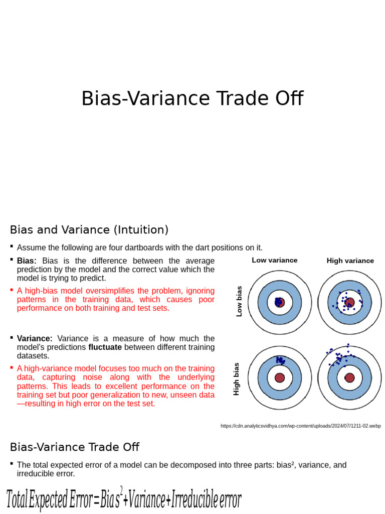 Understanding Bias-Variance Trade Off | PDF | Cognition | Data Analysis