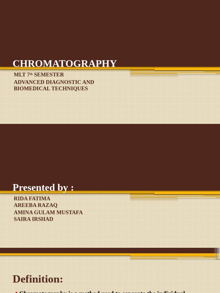 Understanding Chromatography Techniques | PDF | Chromatography | High ...