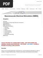 NMES vs. Russian Current Parameters | PDF | Skeletal Muscle | Muscle ...