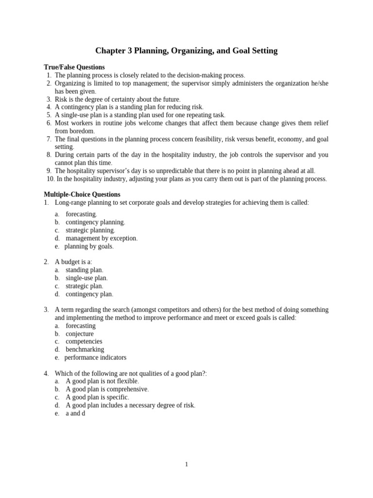 ch03 | PDF | Strategic Planning | Planning