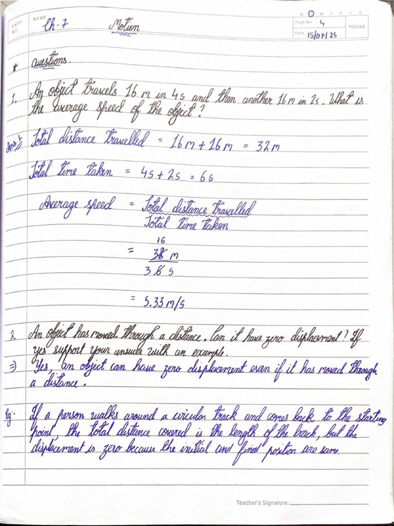 Motion Note | PDF