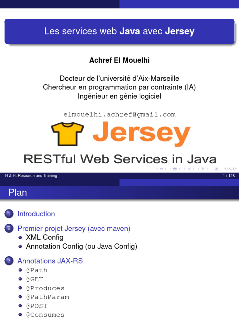 Services Web Java avec Jersey et Maven | PDF | Service web | Internet