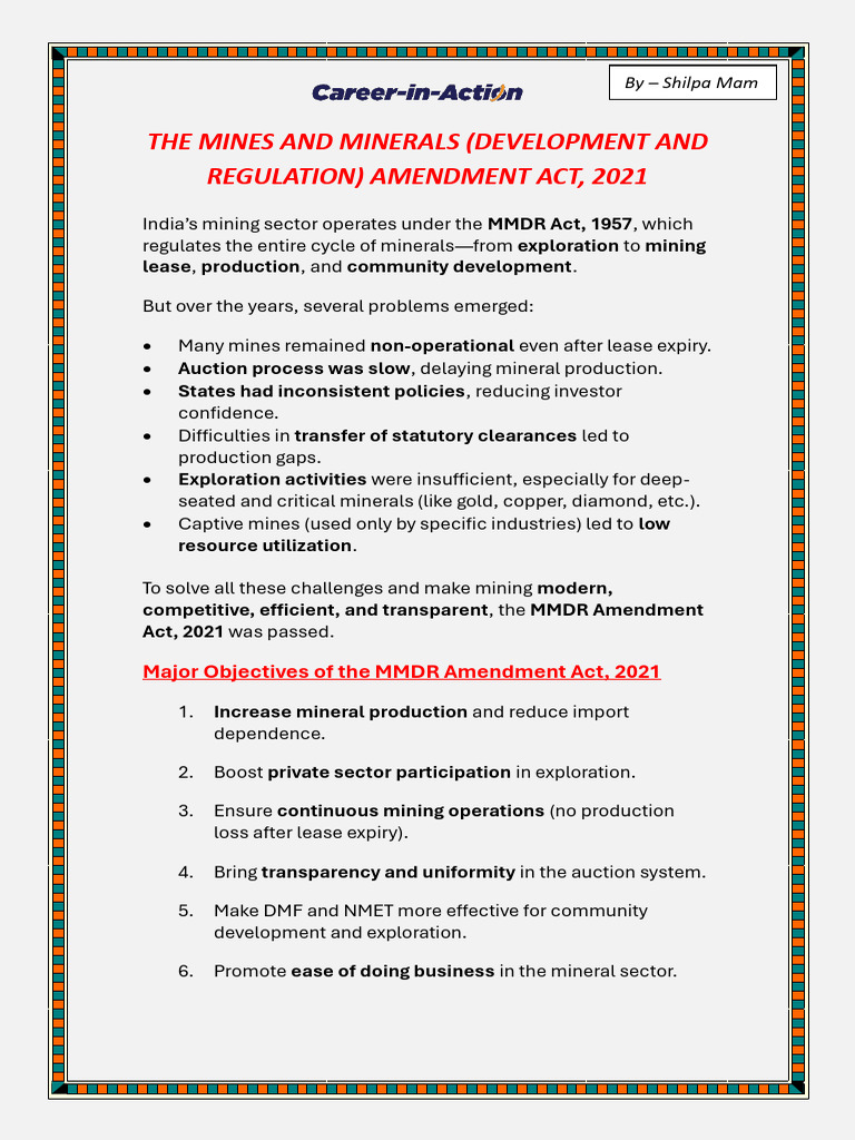 THE MINES AND MINERALS ACT 2021 AMENDED by CIA_72584332_2025_12_05_17 ...