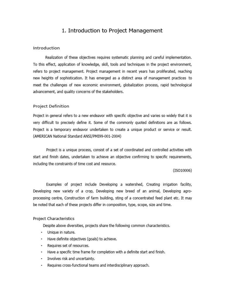 Introduction to Project Management Basics | PDF | Project Management