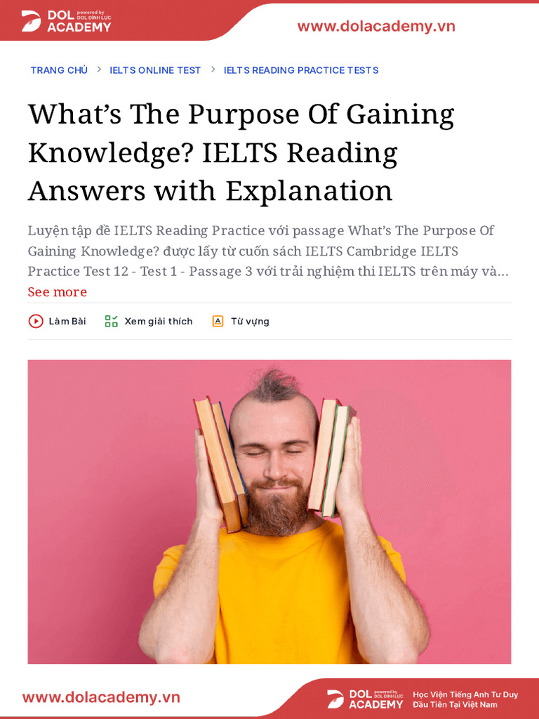 IELTS Reading: Gaining Knowledge Purpose | PDF | Arson | Crime & Violence