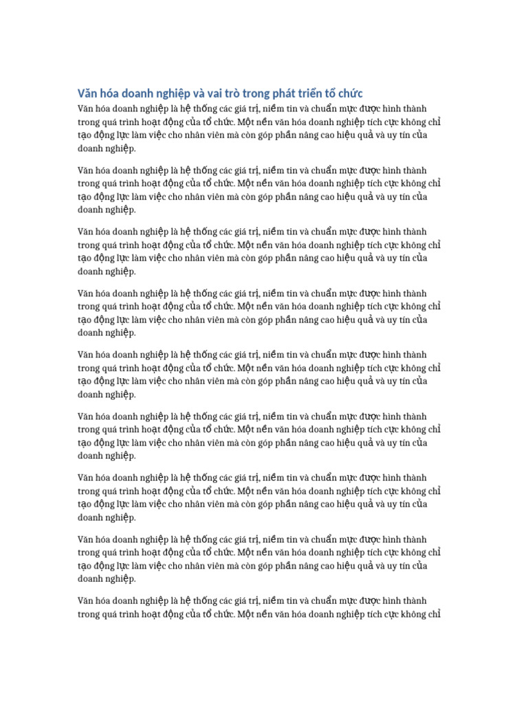 File 6 Van Hoa Doanh Nghiep | PDF