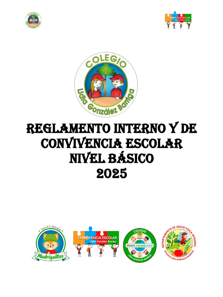 Reglamento de Convivencia Escolar 2025 | PDF | Derechos | Regulación