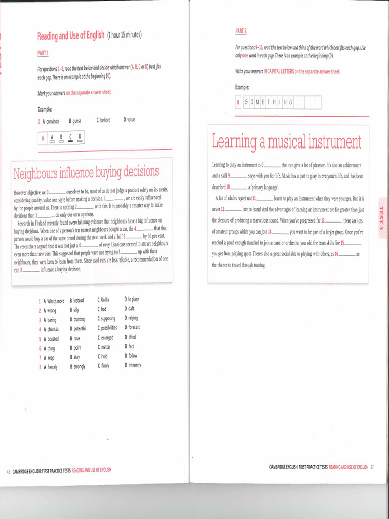 Use of English Practice 2 | PDF