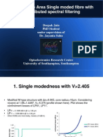 Large Mode Area Single Moded Fibre With Distributed Spectral Filtering