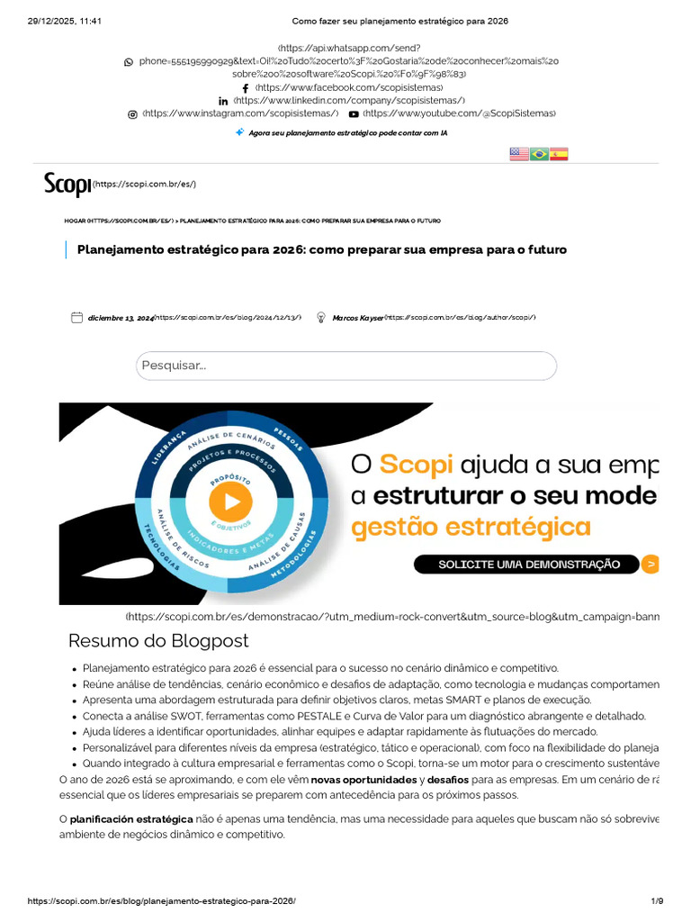 Planejamento Estratégico 2026: Guia Prático | PDF | Planejamento ...