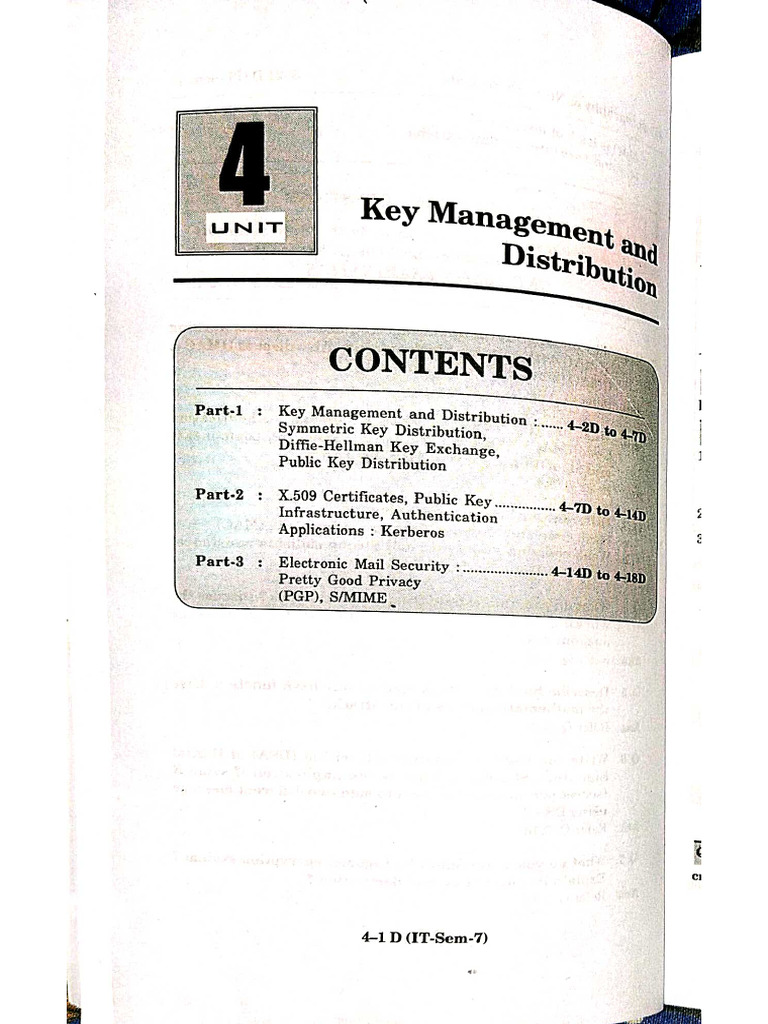Cryptography Unit 4 | PDF