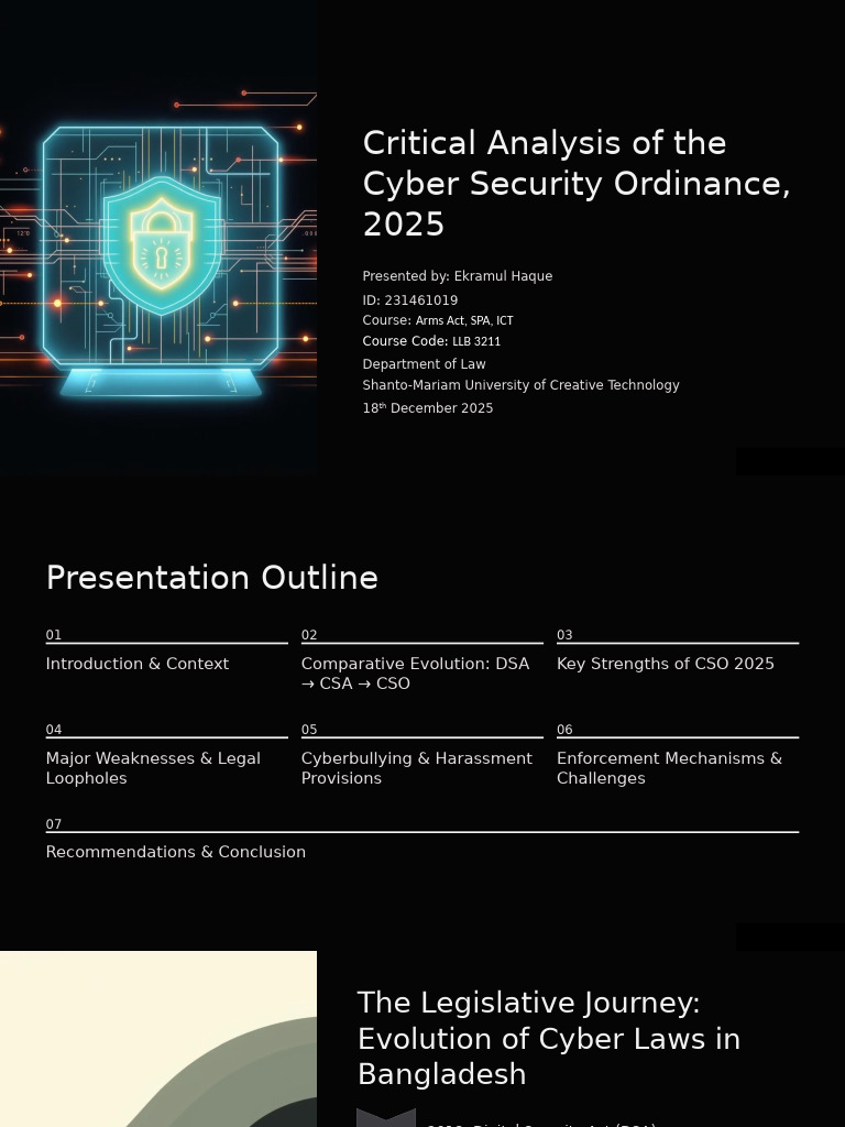 Analysis of Cyber Security Ordinance 2025 | PDF | Computer Security ...