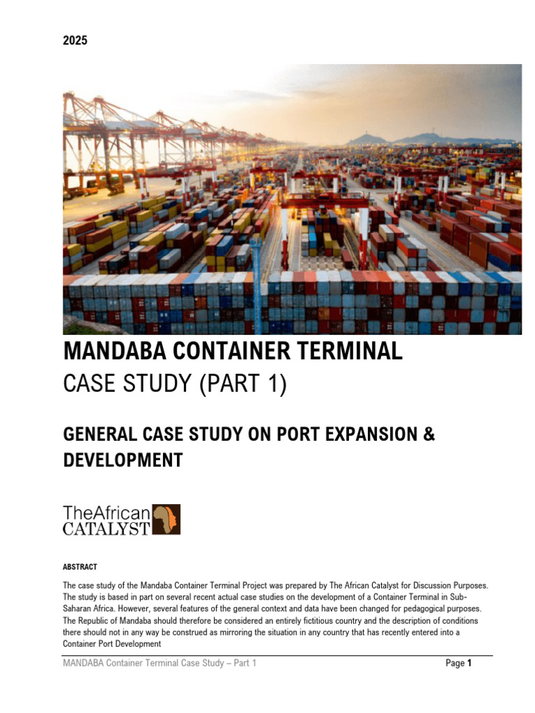 Mandaba Container Terminal Case Study | PDF | Containerization | Cargo