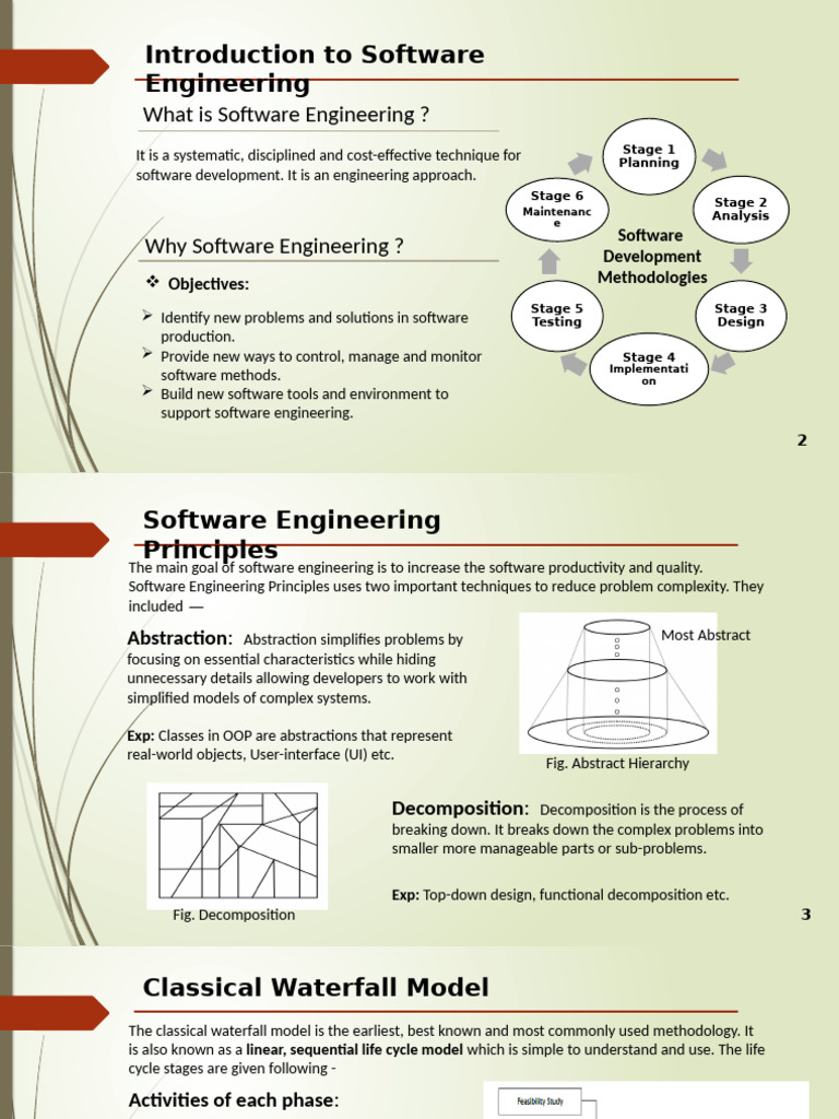 Overview of Software Engineering Principles | PDF | Software Testing ...
