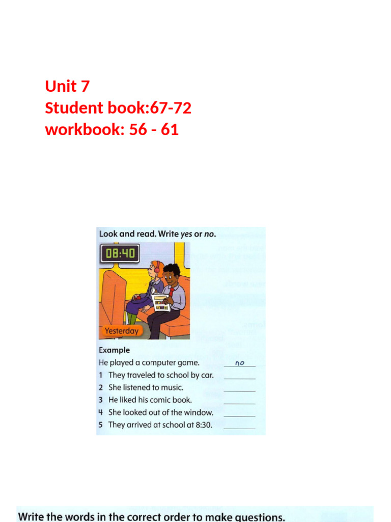 unit 7 P1 | PDF