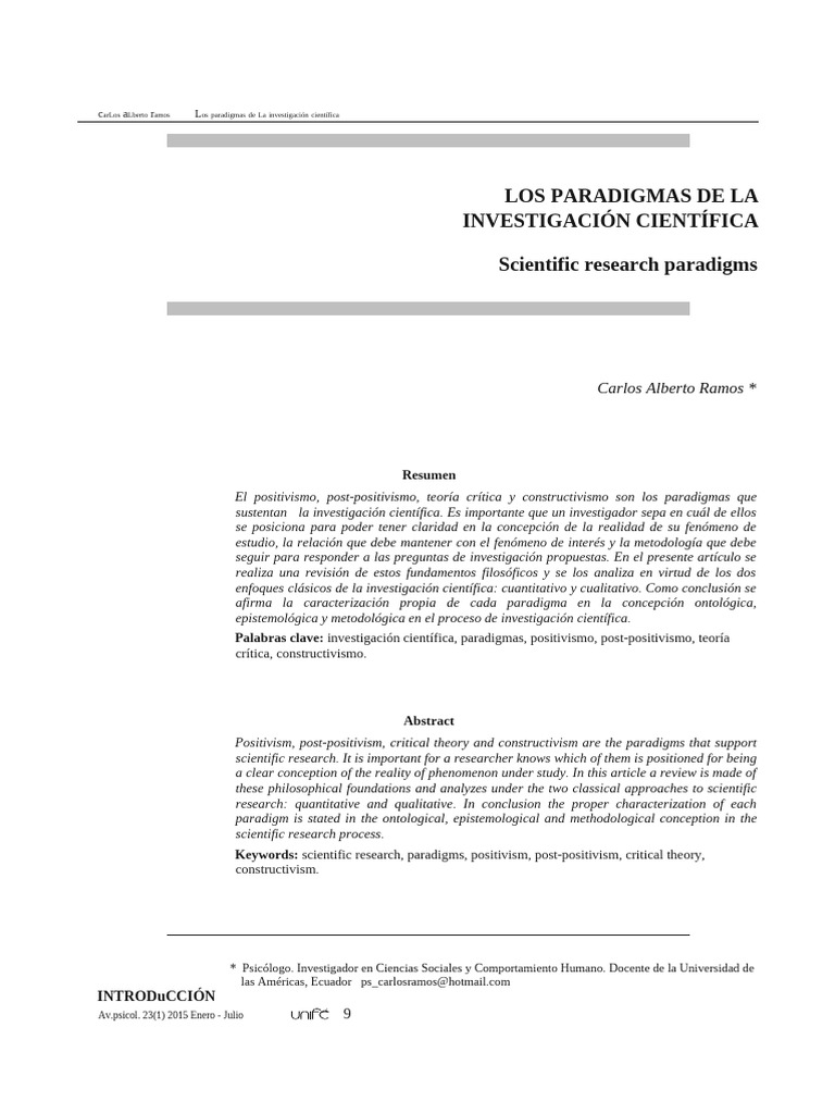 PARADIGMA | PDF | Paradigma | Constructivismo (filosofía de la educación)