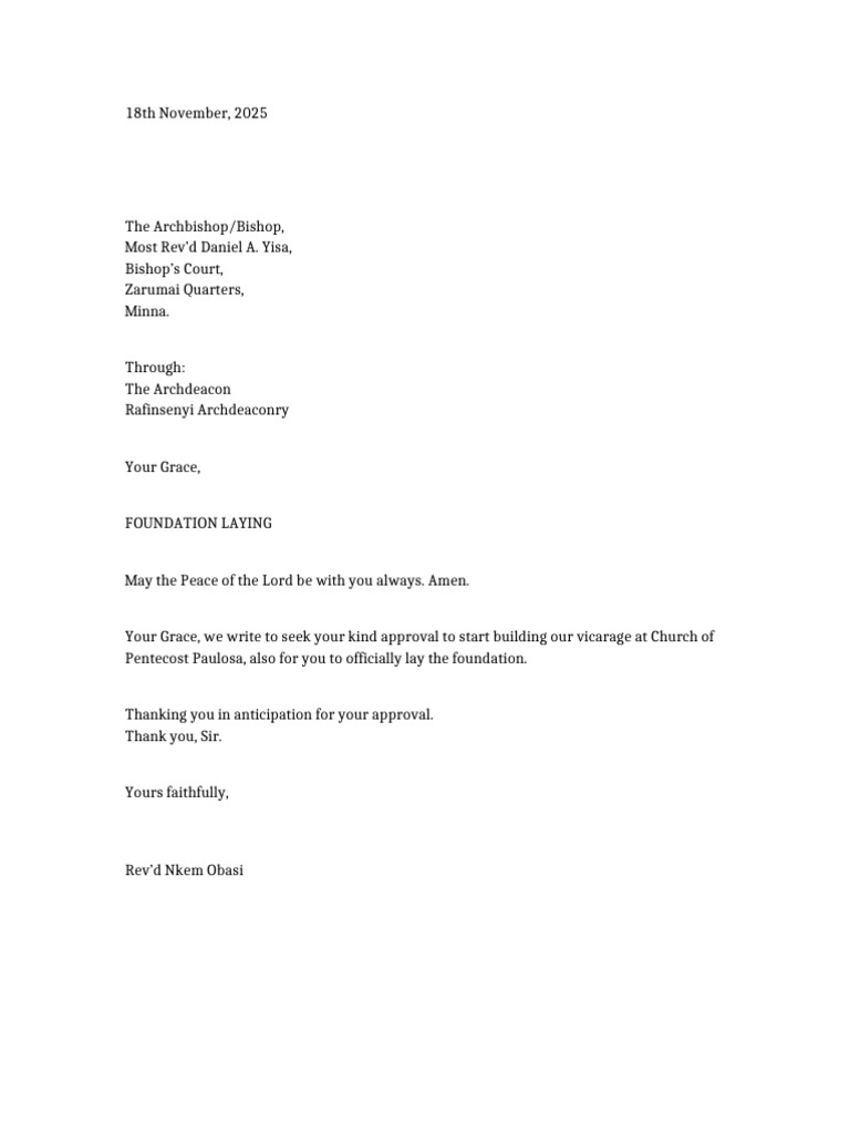 UTF8Foundation Laying Letter | PDF