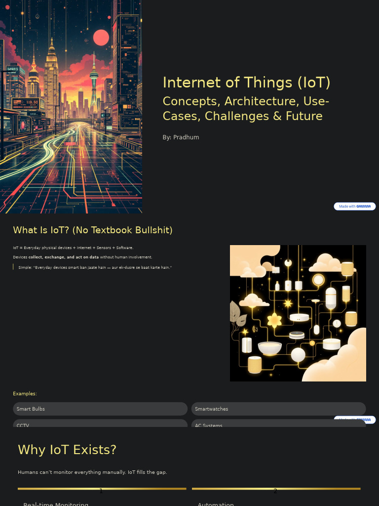 Internet of Things IoT | PDF | Internet Of Things | Automation