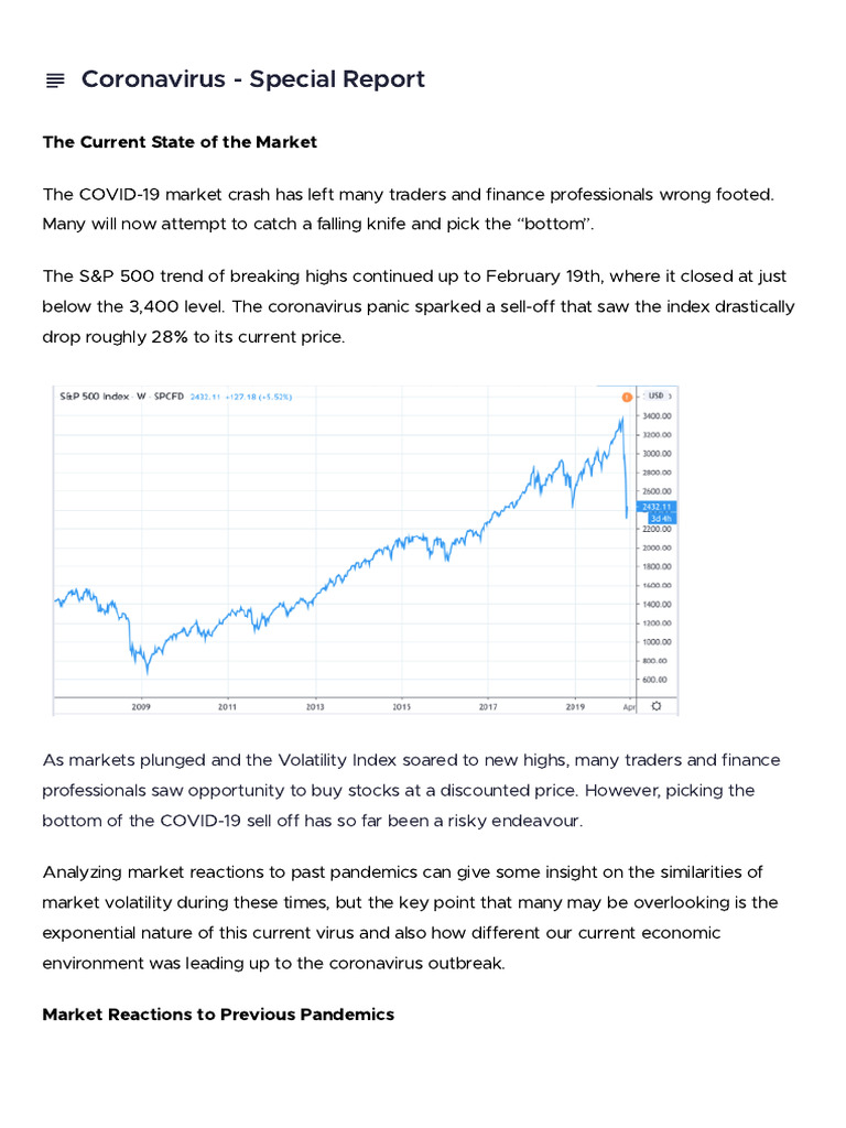 COVID-19 Market Impact Analysis | PDF | Recession | Pandemic