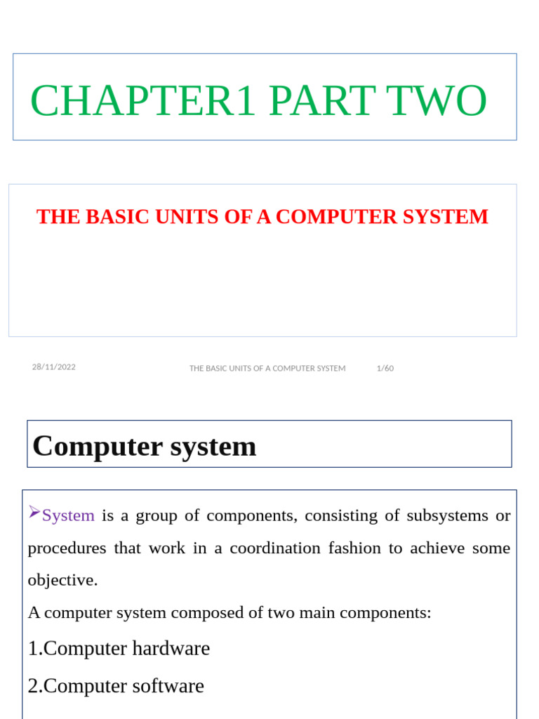 Chapter 1 Part 2 | PDF | Computer Data Storage | Printer (Computing)