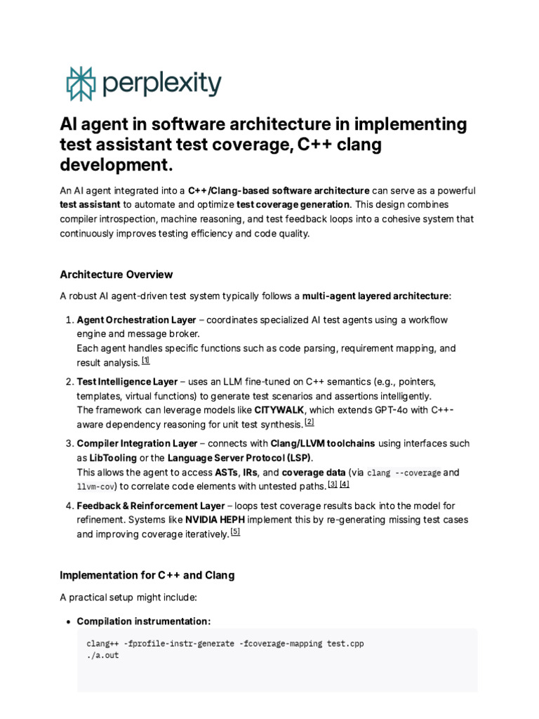 AI-Driven C++ Test Coverage Automation | PDF | C++ | Artificial ...