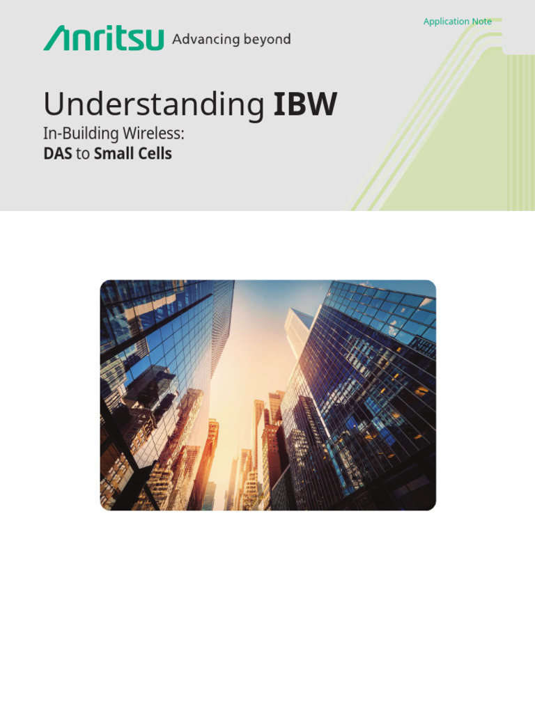 In-Building Wireless Solutions Overview | PDF | Antenna (Radio) | Cable ...