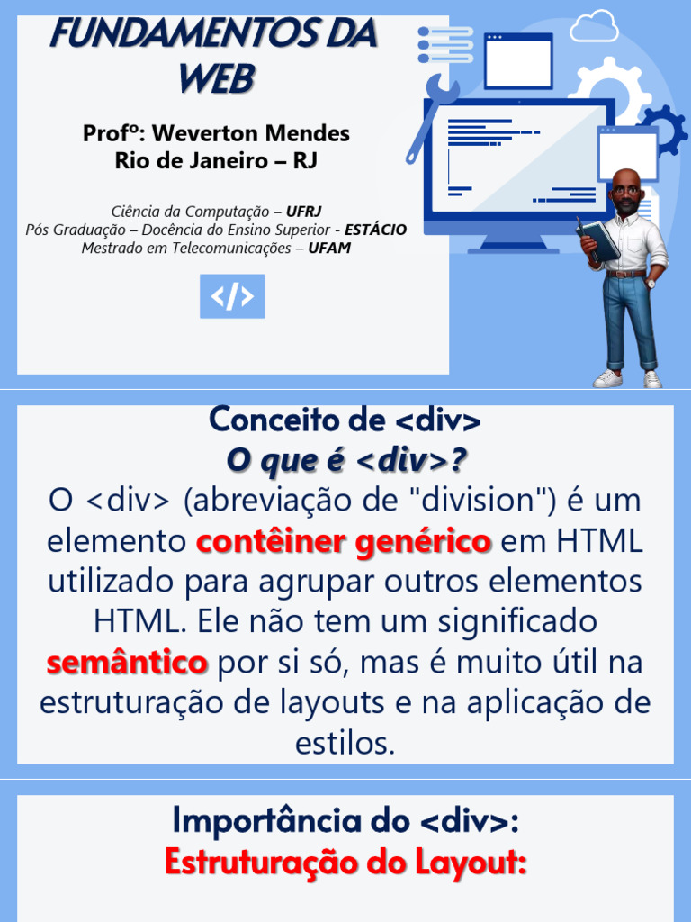Importância do elemento em HTML | PDF | Html | Informática