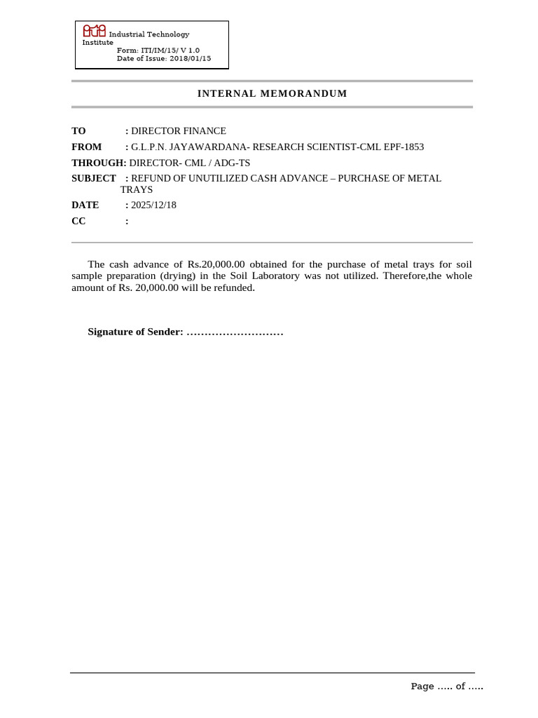 Internal Memorandum Sampling Claims | PDF
