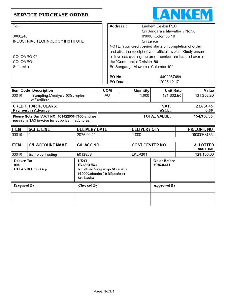 4400057489 | PDF | Invoice | Government Finances