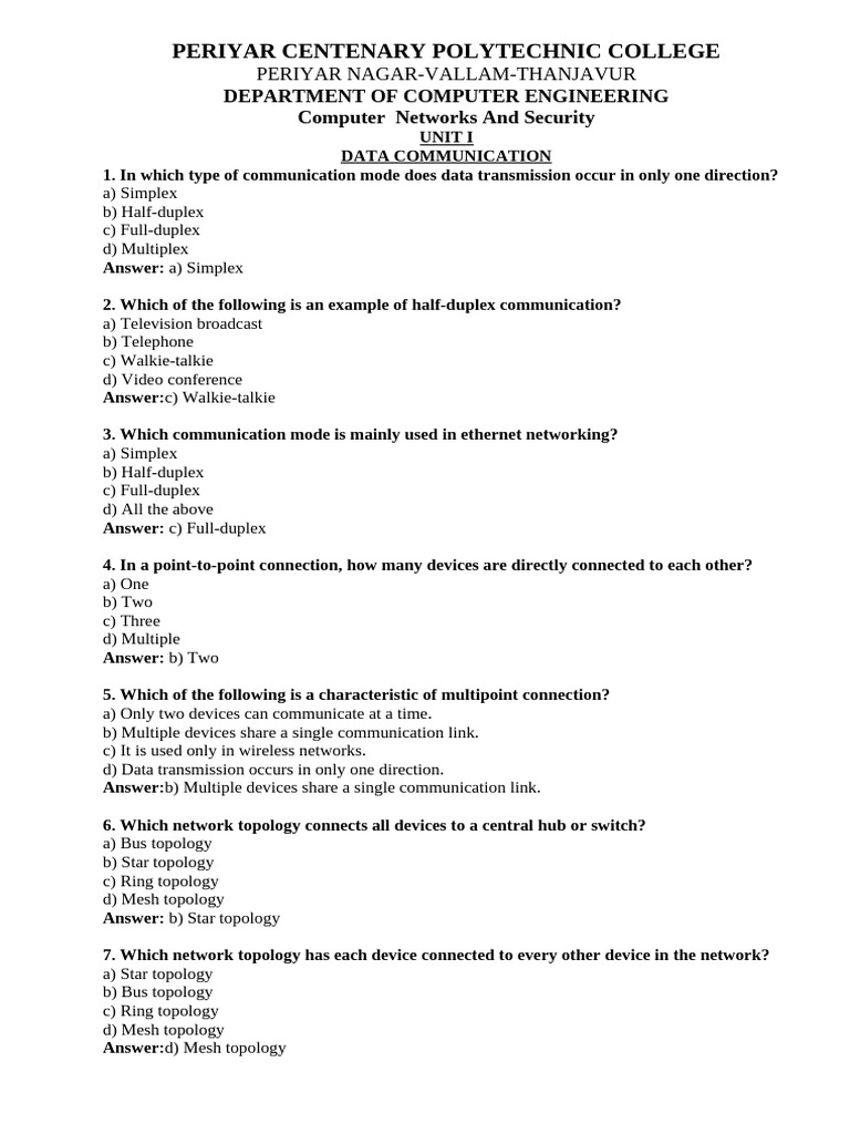 Data Communication Basics and Topologies | PDF | Computer Network ...