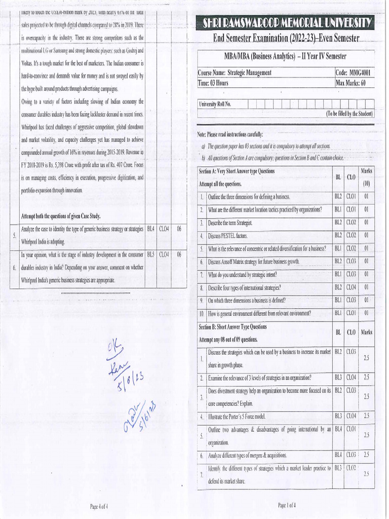 MMG 4001 | PDF