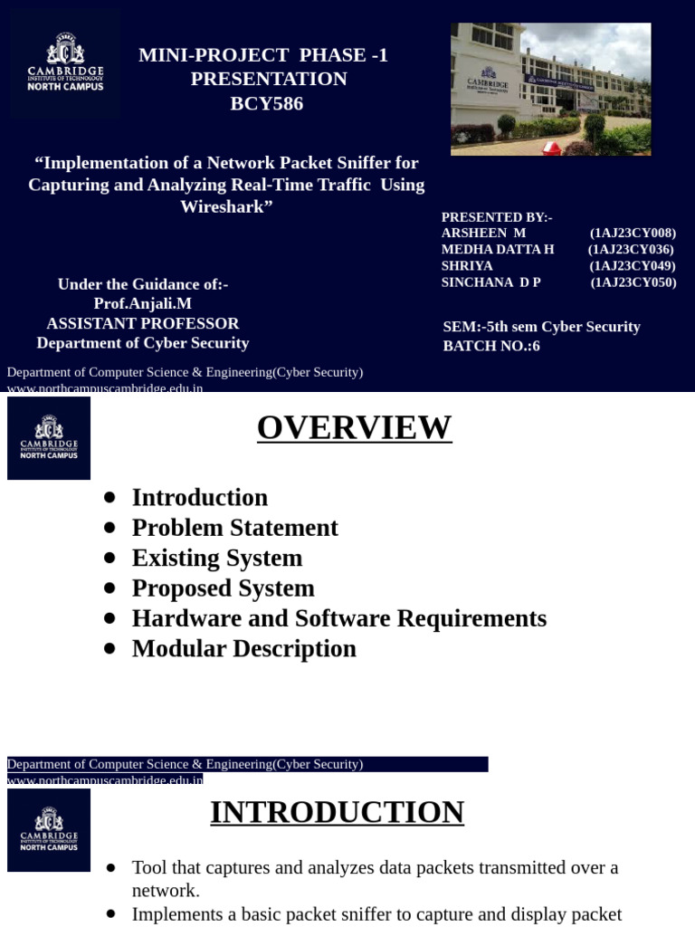 Phase-1 Presentation Final | PDF | Computer Network | Security