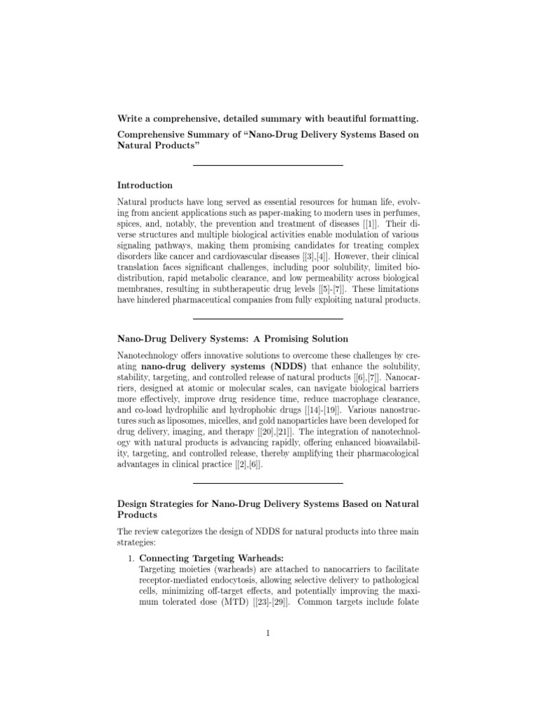 Nano-Drug Delivery Systems Based On Natural Products - PDF 12-16-25 4 ...