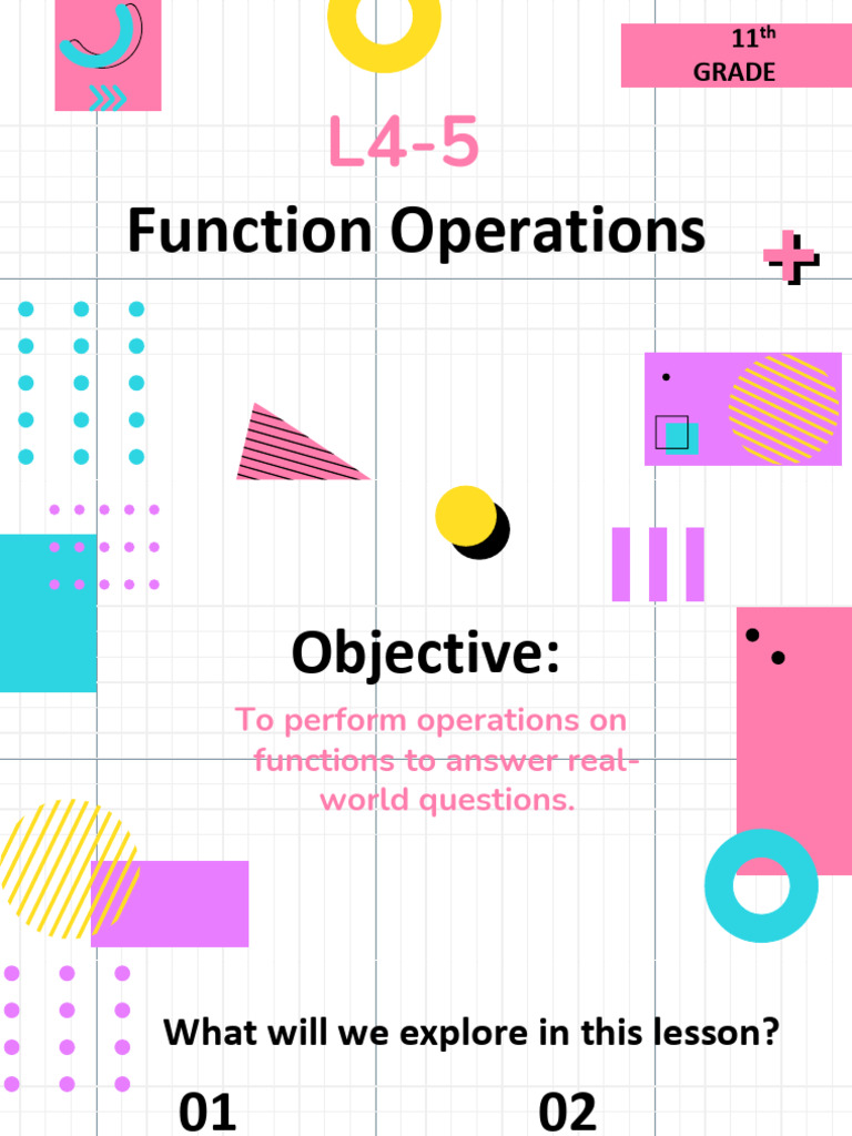 Function Operations for 11th Grade | PDF