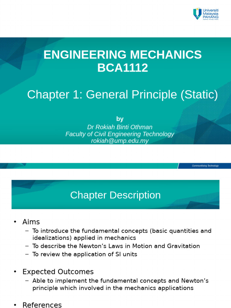 Engineering Mechanics: Static Principles | PDF | Force | Mechanics