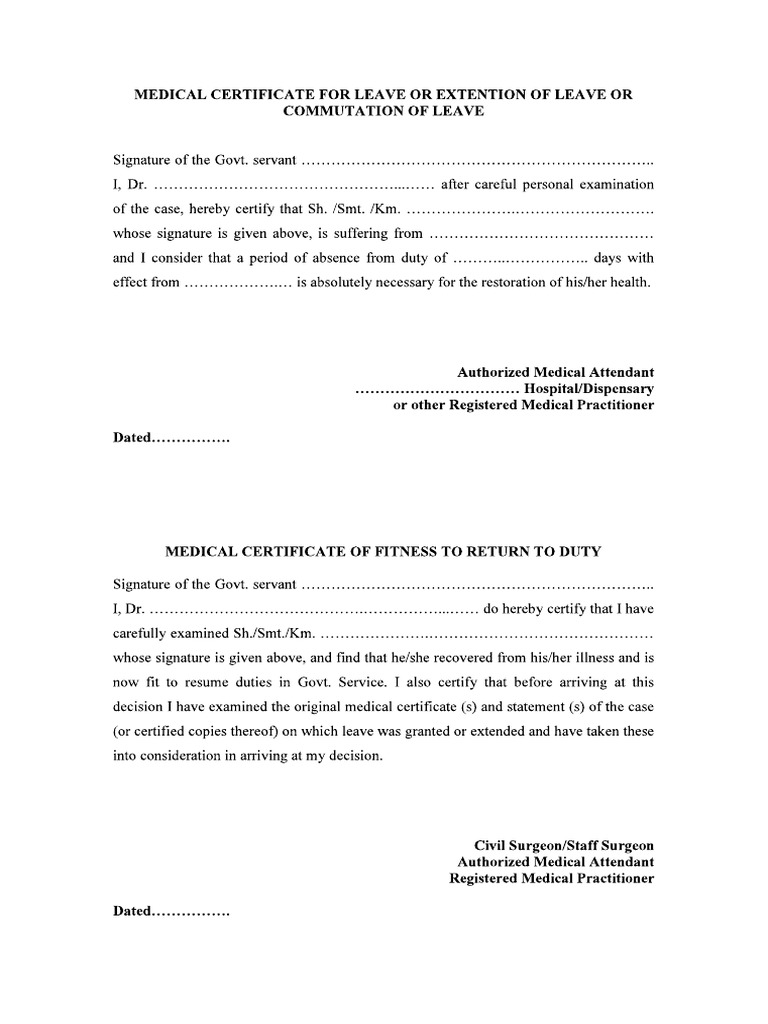 Medical Leave | PDF