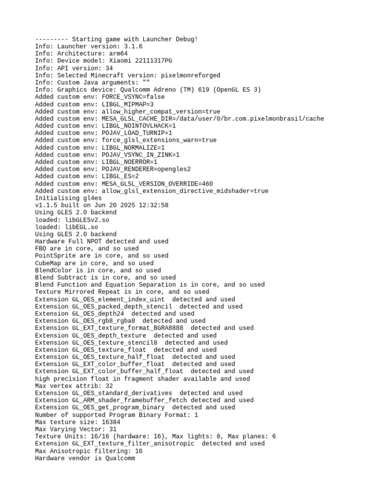 Minecraft Pixelmon Launcher Debug Info | PDF | Software | Computer ...
