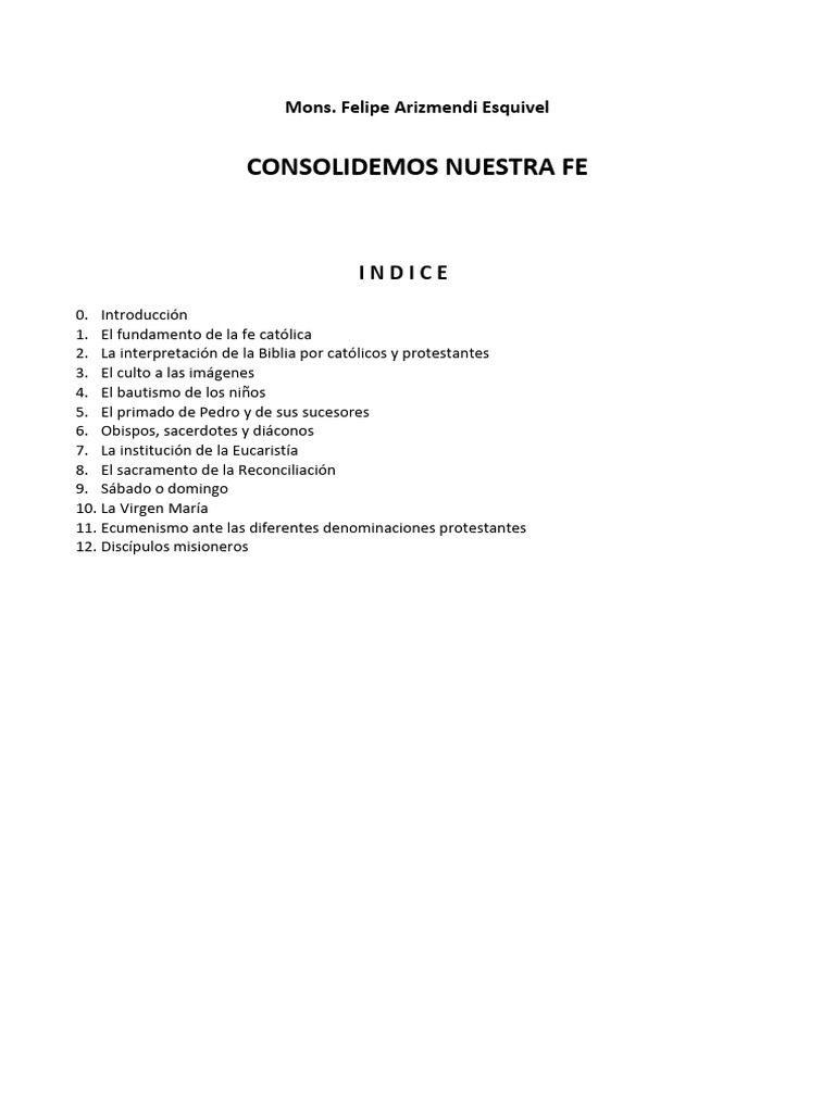 Fortaleciendo la Fe Católica en Chiapas | PDF | Cristo (título) | Jesús